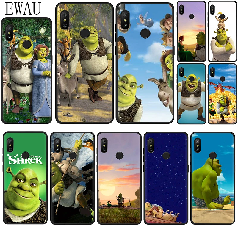 

EWAU Shrek Silicone phone case for Xiaomi 5X 6 6X 8 9 SE A1 A2 Lite Max 3 F1 9T A3 Pro CC9 CC9e
