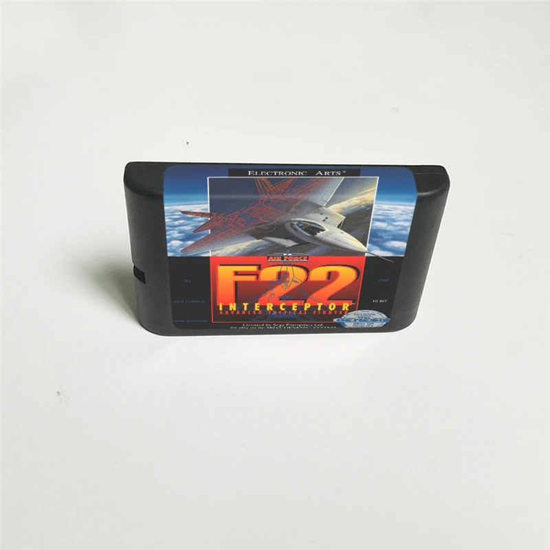 F22 Interceptor-крышка США с розничной коробкой 16 бит MD игровая карта для Sega megadrive Genesis игровая консоль