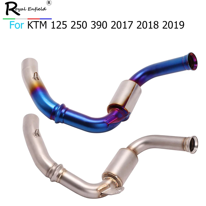Слипоны для KTM 125 250 390 DUKE 125 250 390 RC390 мотоциклетные выхлопные трубы модифицированное соединение средняя Соединительная труба