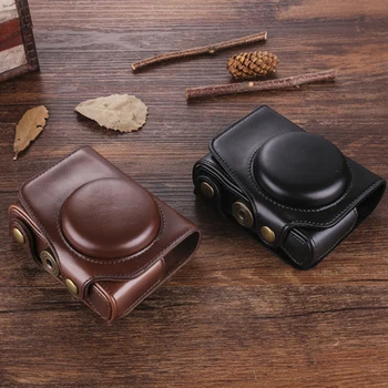 

Waterproof Photo Camera PU leather Bag Body cover Case For panasonic LUMIX LX10 lx10 Digital Camera Protective sleeve