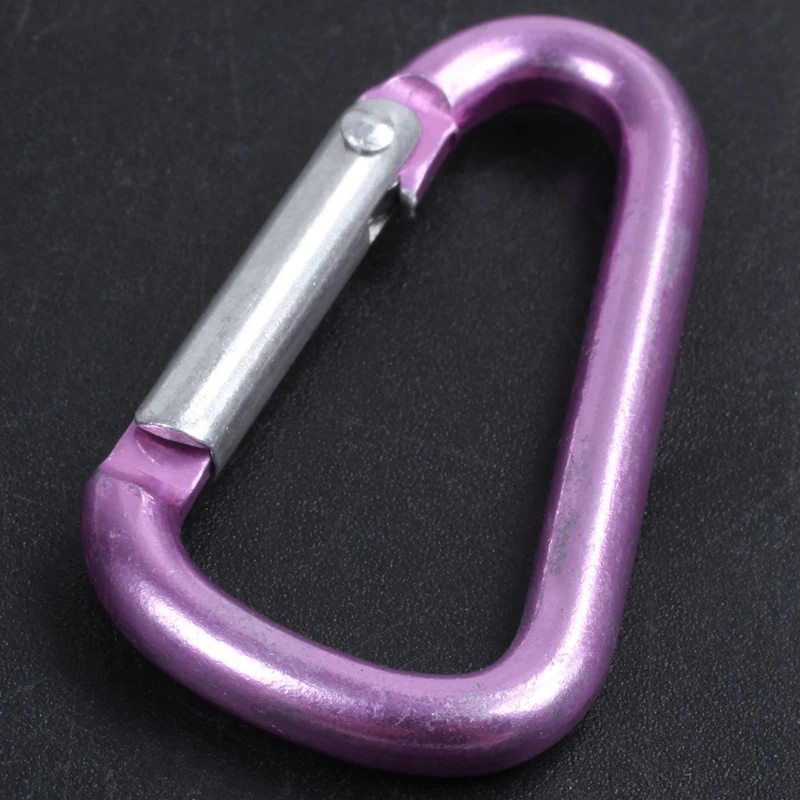 Розовый алюминиевый сплав D-shape форме, благодаря чему создается ощущение невесомости с подпружиненный ворота Застежка карабин