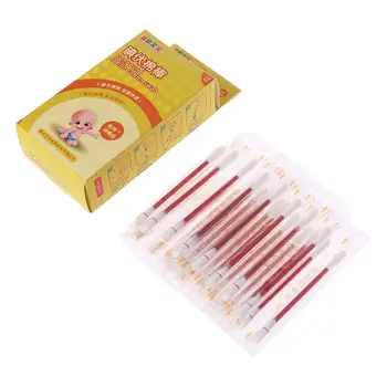 

1 Box Cotton Swab With Iodine Disposable Disinfect Stick Individual Pack 24BE