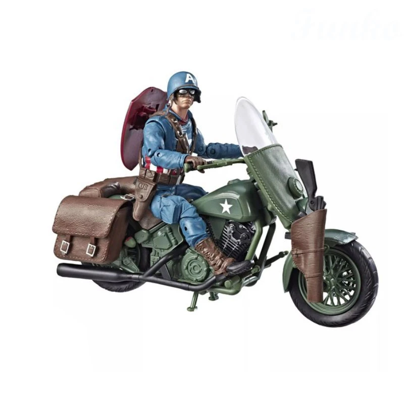 Marvel Legends 80 лет WW 2 Капитан Америка и мотоцикл фигурка игрушка Brinquedos Фигурки Коллекция Модель подарок