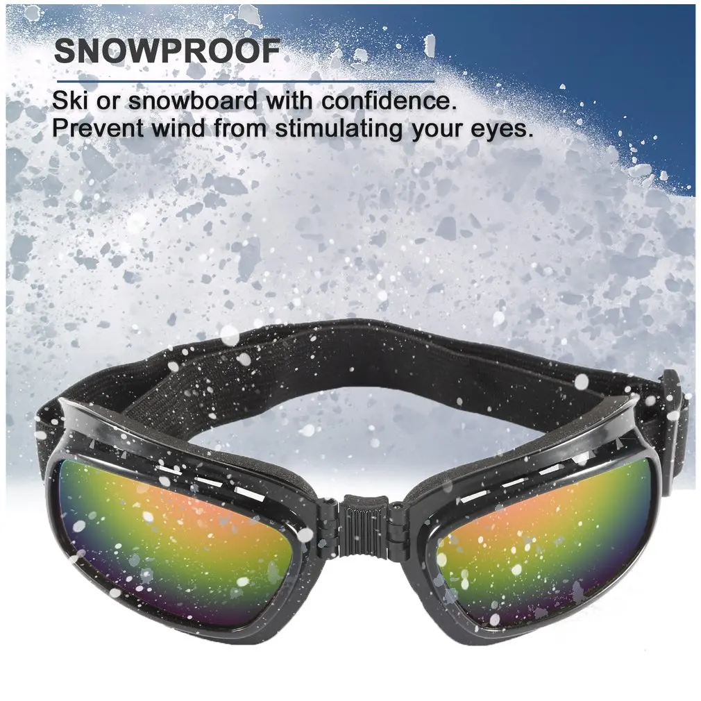 Motorcycle Glasses Anti Glare Motocross Sunglasses Sports Ski Goggles Windproof Dustproof UV Protection