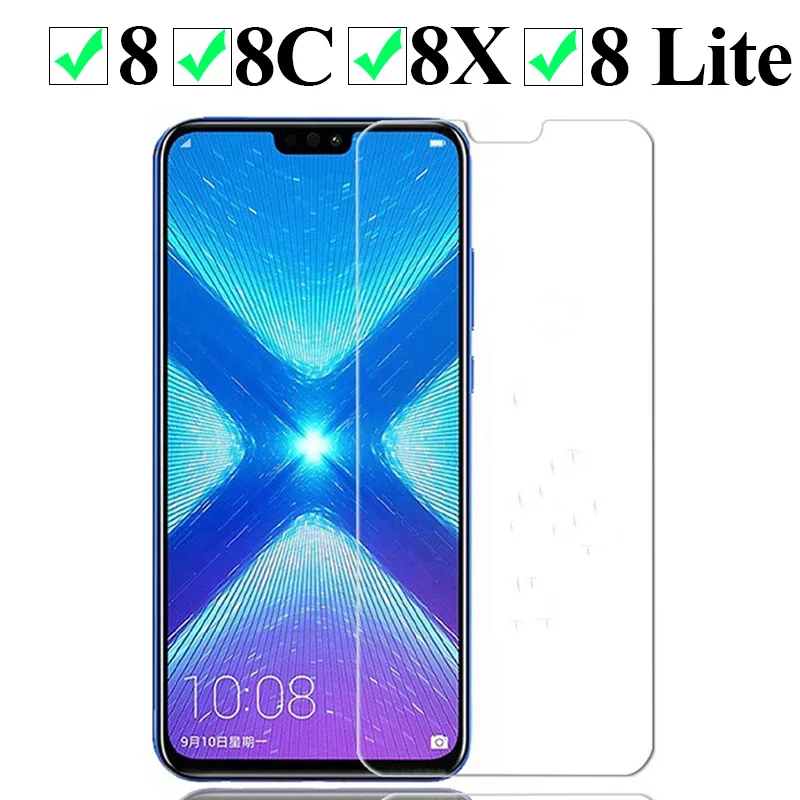 

9H tempered glass for huawei honor 8x 8c Lite HD Scratch Proof screen protector advanced protective tempered glass film