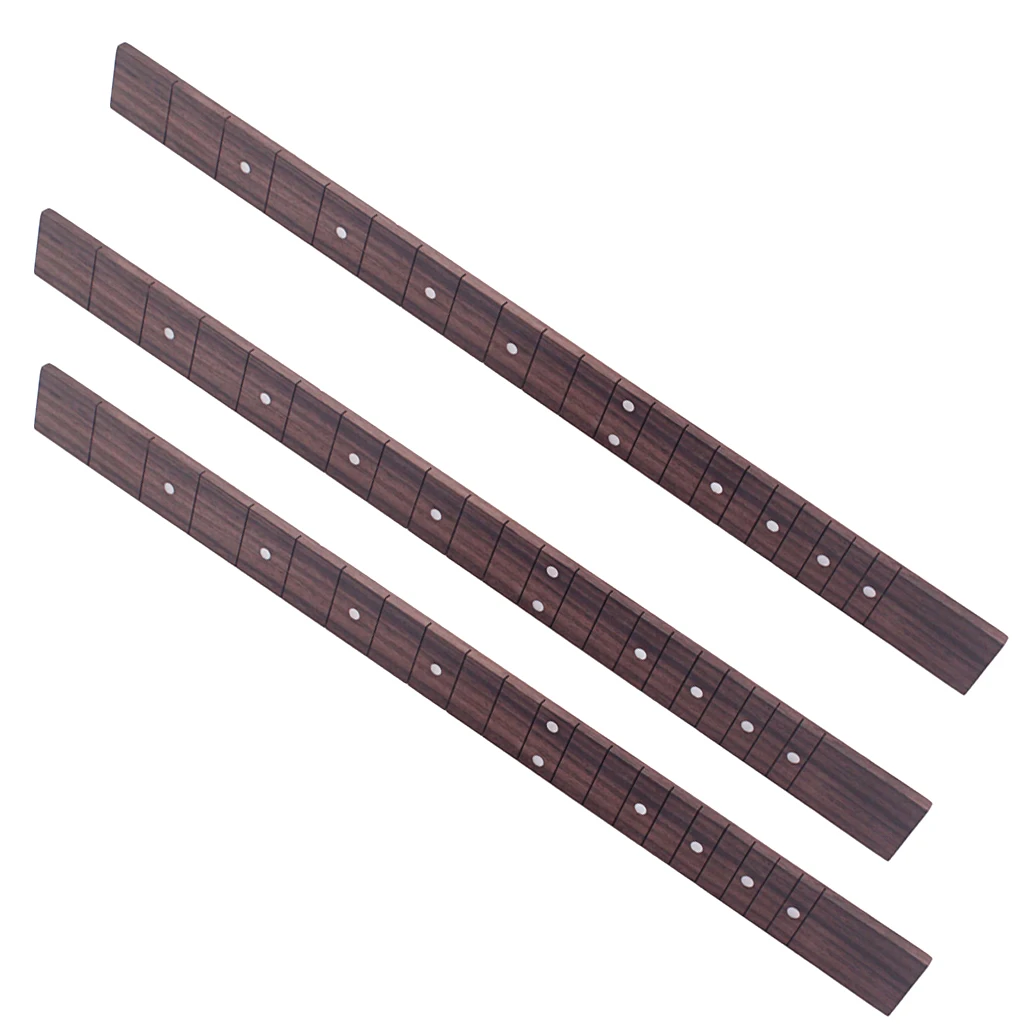 3 Pieces Rosewood 21 Frets 3 String Cigar Box Guitar Fretboard Fingerboard