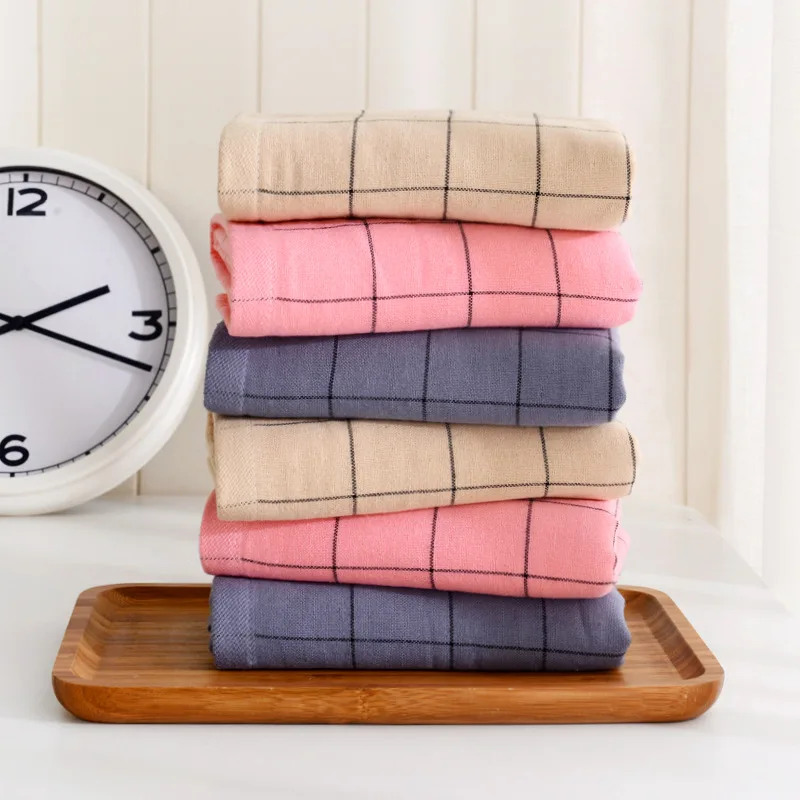 Cotton Soft Face Towels Stripe Towel Hotel Bathroom Beauty Parlor Home Drying Strong Water Absorption Washcloth for Women Men