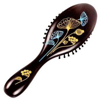 

Chinese Style Wood Comb Brush Healthy Care Massage Hair Combs Anti Static Detangling Airbag Hairbrush Hair Styling Tool