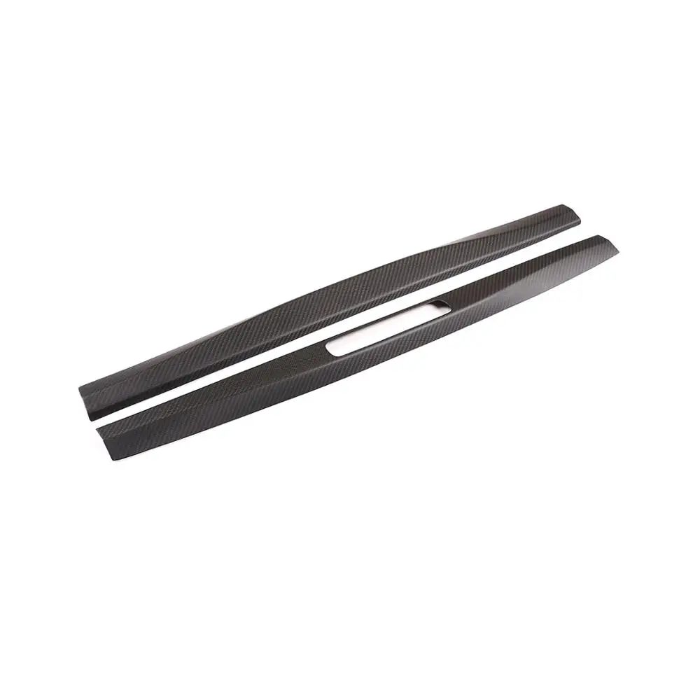 Защитная пластина для внутренней двери автомобиля из настоящего углеродного волокна для Porsche 911 718- аксессуары 2 шт