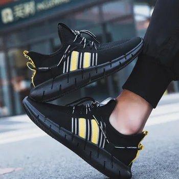

2020 Hot sale Spring Autumn Men Casual Shoes Plus Size 39-44 Breathable Men Shoes Casual Footwear Unisex Sneakers Men Trainers