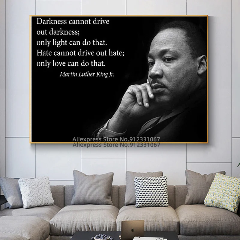 Martin Luther King Jr. Знаменитый вдохновляющий постер с цитатами настенные