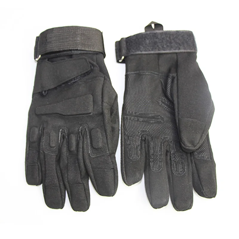 Army Military Tactical Gloves Full Half Finger Glove Paintball Airsoft Shooting Combat motorcycle Bicycle Outdoor Sport gloves - Цвет: Full finger black