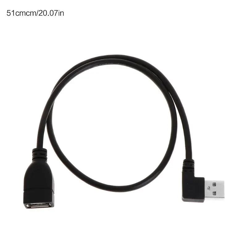 USB удлинительные кабели 20 см Женский Тип A 2 0 под прямым углом 90 градусов Штекер