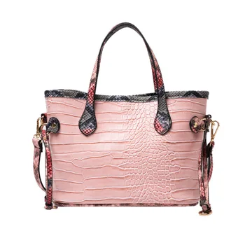 

2020 new autumn winter crocodile bucket snakeskin single-shoulder cross-body bag for women with large capacity and stylish bags