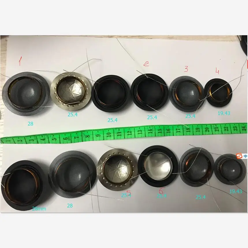 Speaker Tweeters Diaphragm speaker voice coil 28mm 25.4 mm 19.43 10 pcs/lots