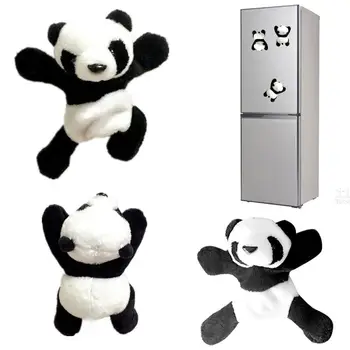 

1Pc Cute Soft Plush Panda Fridge Magnet Refrigerator Sticker Cartoons Decal Gift Souvenir Decor Kitchen Accessories New