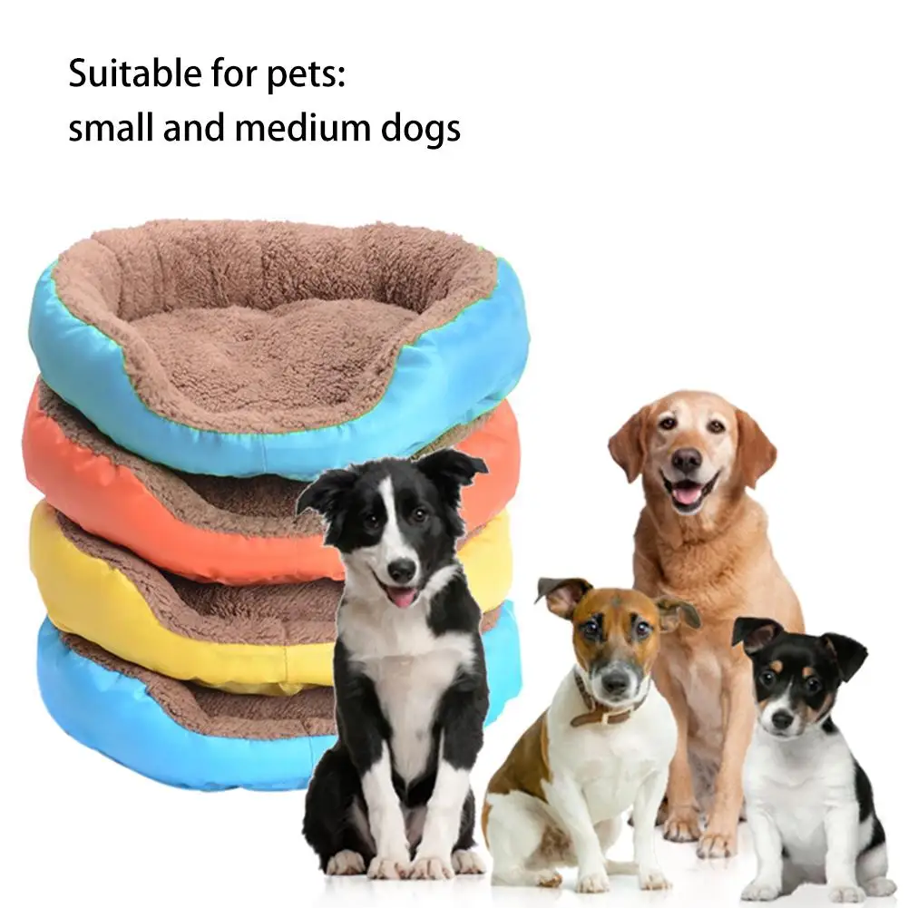 

Pet Bed Round Autumn And Winter Warm Cat Dog Universal Beds Small And Medium-Sized Candy Color For Pet Cat Dog Bed