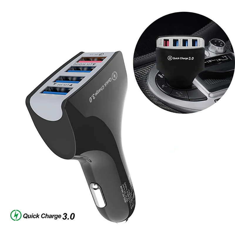 Автомобильное зарядное USB-устройство с несколькими портами быстрая зарядка для