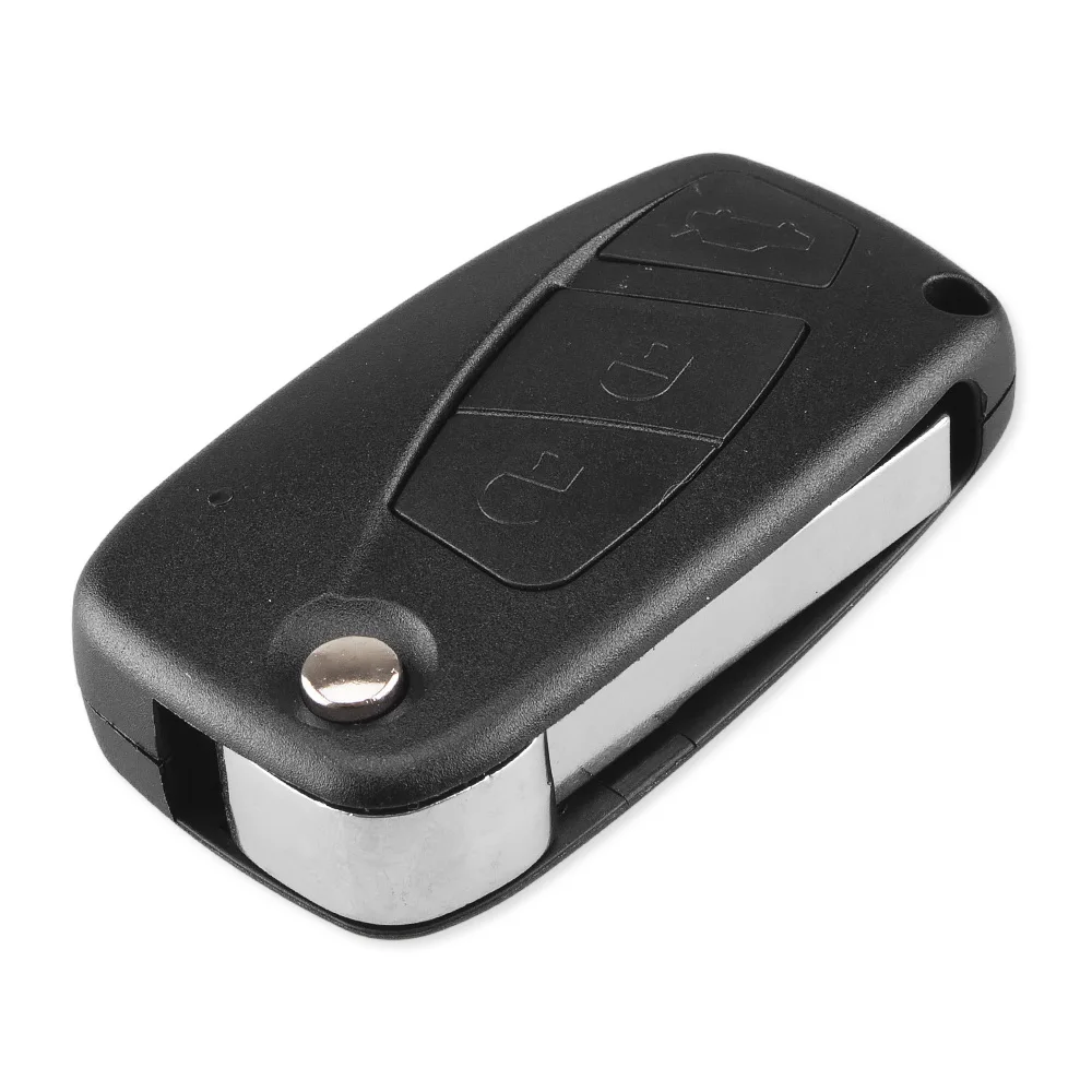 KEYYOU 10 шт./партия 3 BT корпус дистанционного ключа для Fiat 500 Panda Idea Punto Stilo Ducato Uncut SIP22 пустая головка для стержня Замена Fob