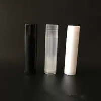 100 unids/lote 5g 5ml tubo de lápiz labial contenedores de bálsamo labial envases cosméticos vacíos loción contenedor pegamento barra botella de viaje transparente