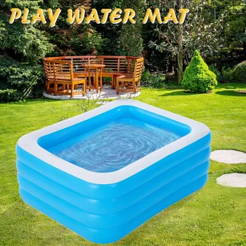

Family Inflatable Pool High Quality Children's Home Use Paddling Pool Large Size Inflatable Square Swimming Pool For Baby JG3