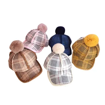 

Winter Autumn Cotton Baby Cap Baby Kids Boy Adjustable Baseball Caps Boys Girl Hats Children Hip-Hop Sun Hat