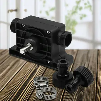 

New Mini Oil Pump Portable Electric Drill Drive Pumps Standard 2 Head With Connector Q2A9