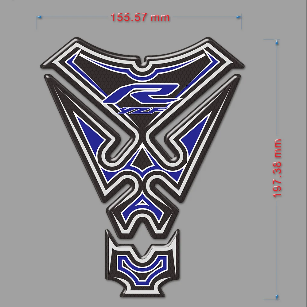 

R3 For YAMAHA YZFR3 YZF - R3 Stickers Emblem Tank Pad Decal Fuel Motorcycle Protector Windshield Windscreen 2016 2018 2019 2020
