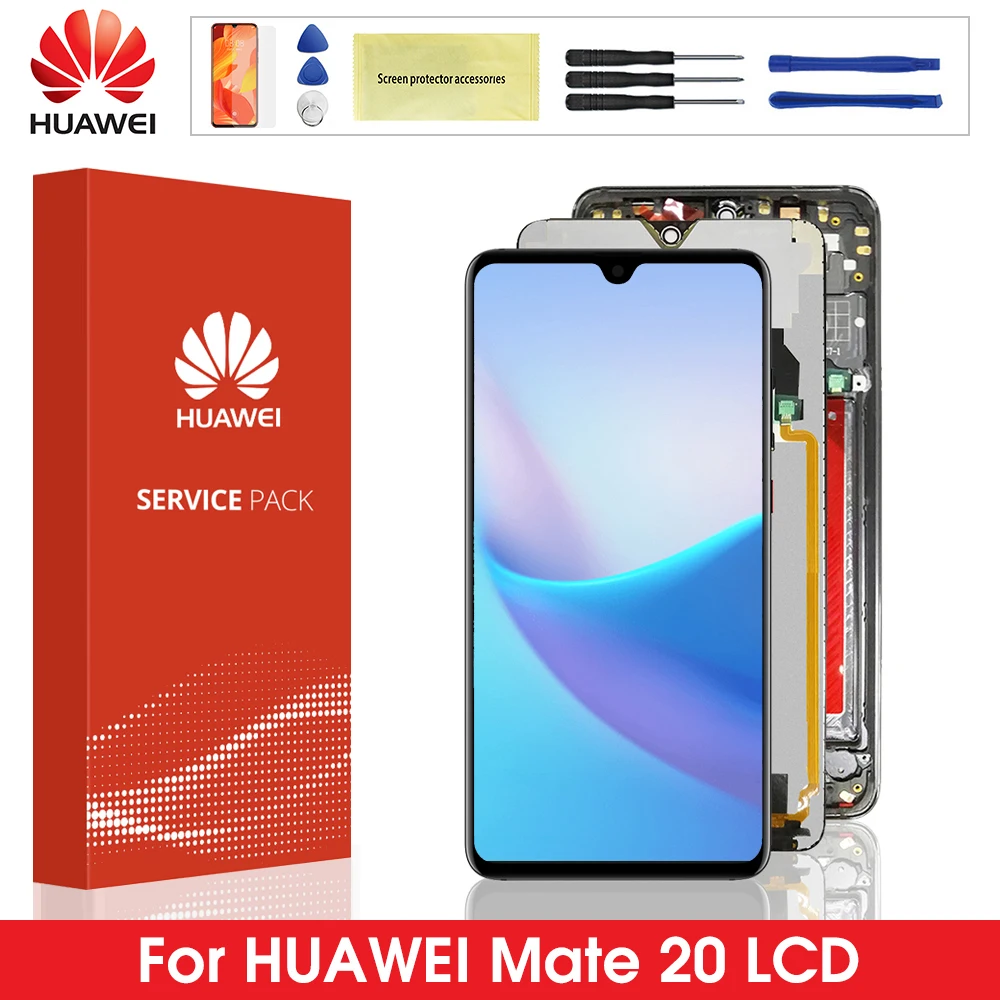 ЖК-дисплей для Huawei Mate 20 с сенсорным экраном и дигитайзером в сборе сменный экран