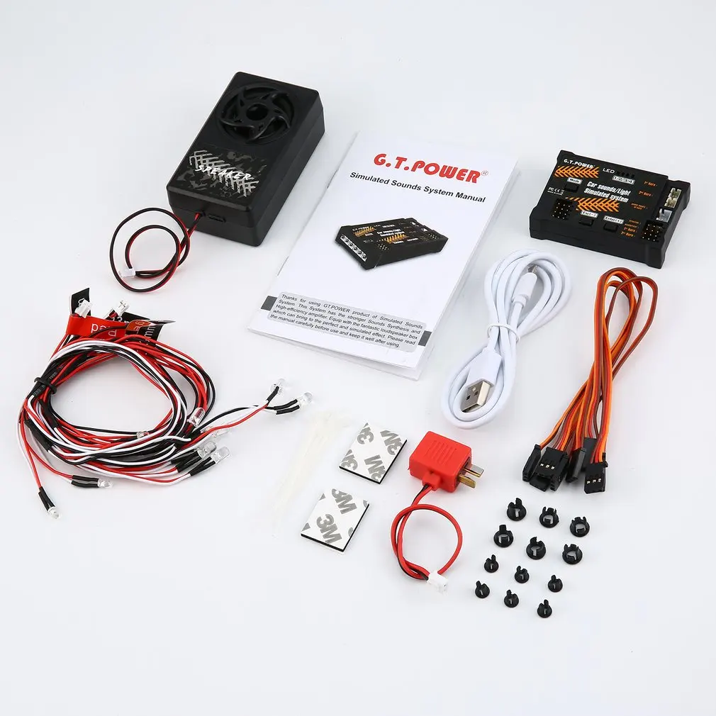 $36.76 RC Car Toy Module SoundsLight Simulated System for Grader Climbing Car SUV Remote Control Truck Ve