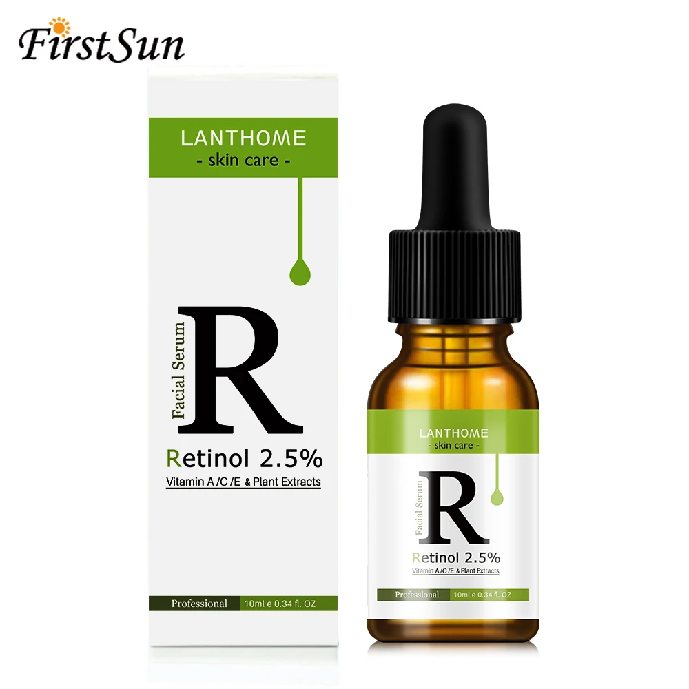 

Retinol 2.5% Vitamin C / A Facial Anti Wrinkle Serum Remove Dark Spots Collagen Serum Anti Aging Essence Whitening Face Serum