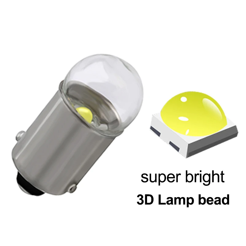 2x ���� BA9S T4W LED �ڵ��� ���� T2W T3W H5W ���׸��� �ڵ��� LED �Ǳ� ��ȣ�� ����, 1 LED DC12V 12913 12910 12929