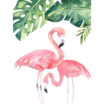 

5D Diy Diamond Painting Flamingo Full Drill Round Animal Diamond Embroidery Rhinestone Picture Diamond Mosaic Handcrafts Gift