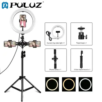 

26cm Marquee Photography Lighting Phone Ringlight Tripod Stand Photo Led Selfie Bluetooth remote Ring Light Lamp TikTok Youtub