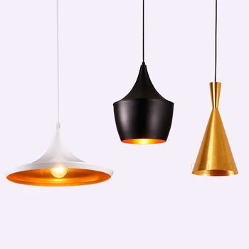 

Sale 3pcs/pack Gold/Black/White ABC pendant lights(Tall/Fat/Wide)Design Aluminum shade musical Pendant Lamp Beat Light