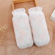 Осенний и зимний трехслойный пуховик с кружевной вышивкой и пятью цветами, женский пуховик средней длины с манжетами в Корейском стиле для студентов