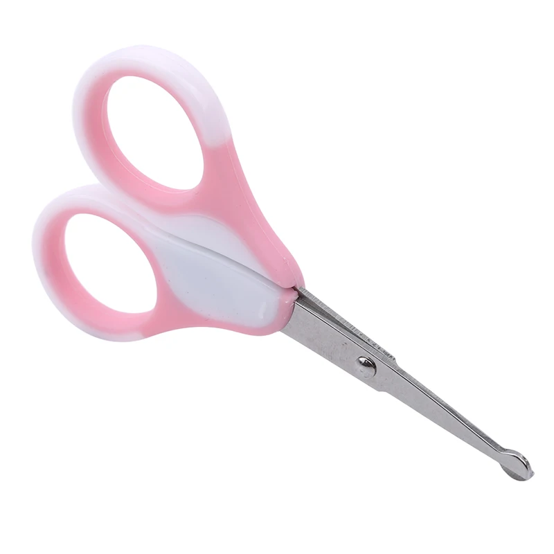 pink Baby Nail Scissors Cover Newborn Safety Clipper New Hot Sale Solid High Quality Colourful Single Package Best Gift For Baby - Цвет: pink