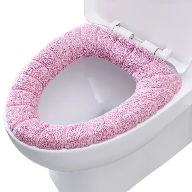 

1pc Random Color Universal washable Toilet cover accessories for home decoration Seat Cushion Pedestal pan Soft Cushion