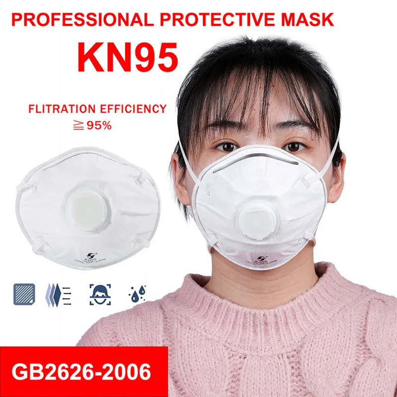 

10 pcs Masks KN95 Dustproof Anti-fog Breathable Face Masks 95% Filtration N95 Masks Features as KF94 FFP2 Protective Respirator