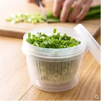 

Drain Sealed Box Ginger Garlic Onion Refrigerator Crisper Debris Refrigerator Storage Boxes Drawer Kitchen Organizer