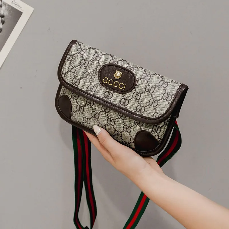 

Retro Tiger Head Bag Women's 2019 Spring And Summer on New Style Versitile Fashion Carrying Envelope Bag Shoulder Diagonal