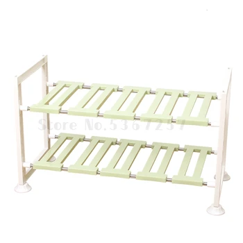 

Kitchen storage rack sink storage rack 2 floor storage pan rack bowl sorting storage rack