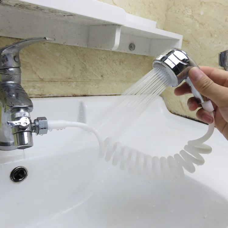 

Basin Kitchen Water Tap Washing Shower Head Switch Valve Extraction Pull Faucet Nozzle Bathroom Wash Hair Shower