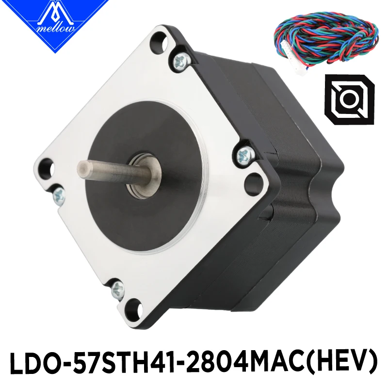 Mellow Personalizado 0.9 ° Nema 23 Ldo Motor de Passo Ldo57sth412804mac Hev 4-lead para Impressora 3d Hevort x y