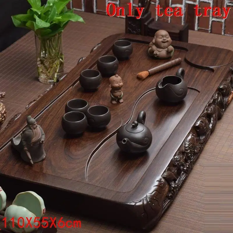 Tepsi Juego Te Chino High Serviertablett Pla чай u De сервис набор Vassoio Da Portata деревянная сервировка Китайский Gongfu кунг-фу чайный поднос - Цвет: Version D