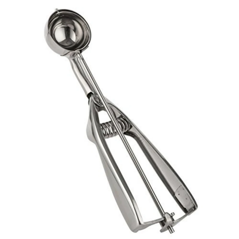 Ice Cream Spoon Kitchen Tools 3 Size Stainless Steel Spring Handle Mash Potato Watermelon Ball Scoop Home Kitchen Accessories ice cream scoop