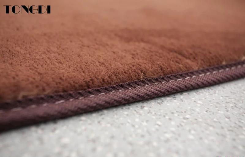 Коврик TONGDI для ванной комнаты мягкий Быстросохнущий Эластичный Нескользящий из