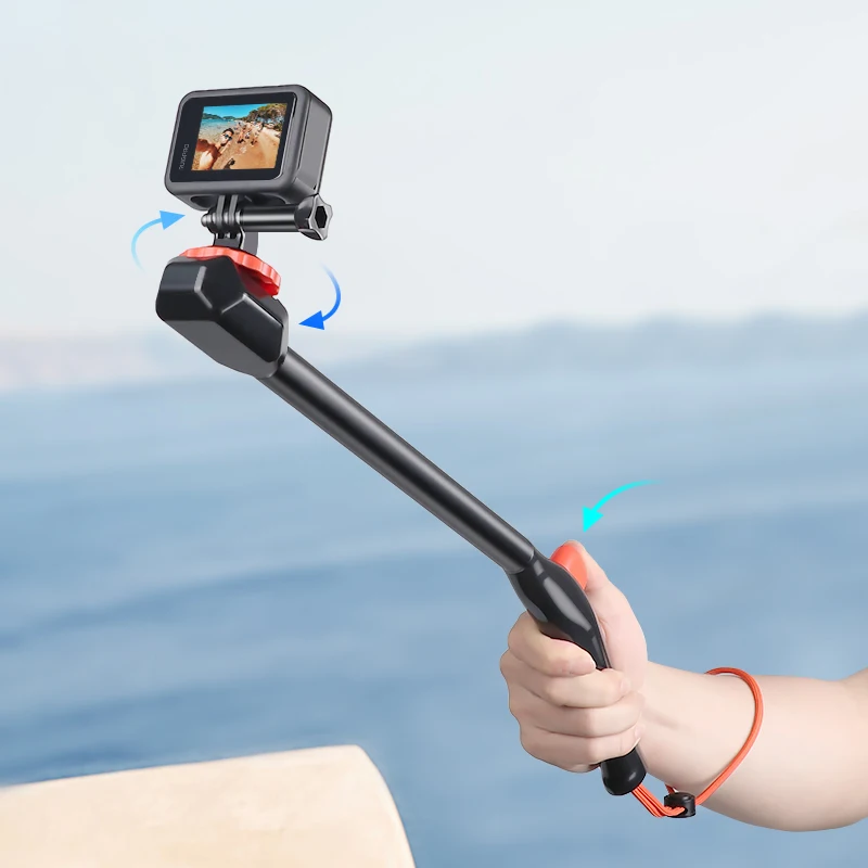 Водонепроницаемый монопод для gopro xiaomi yi 4K insta 360 R/X селфи Палка с поворотом на