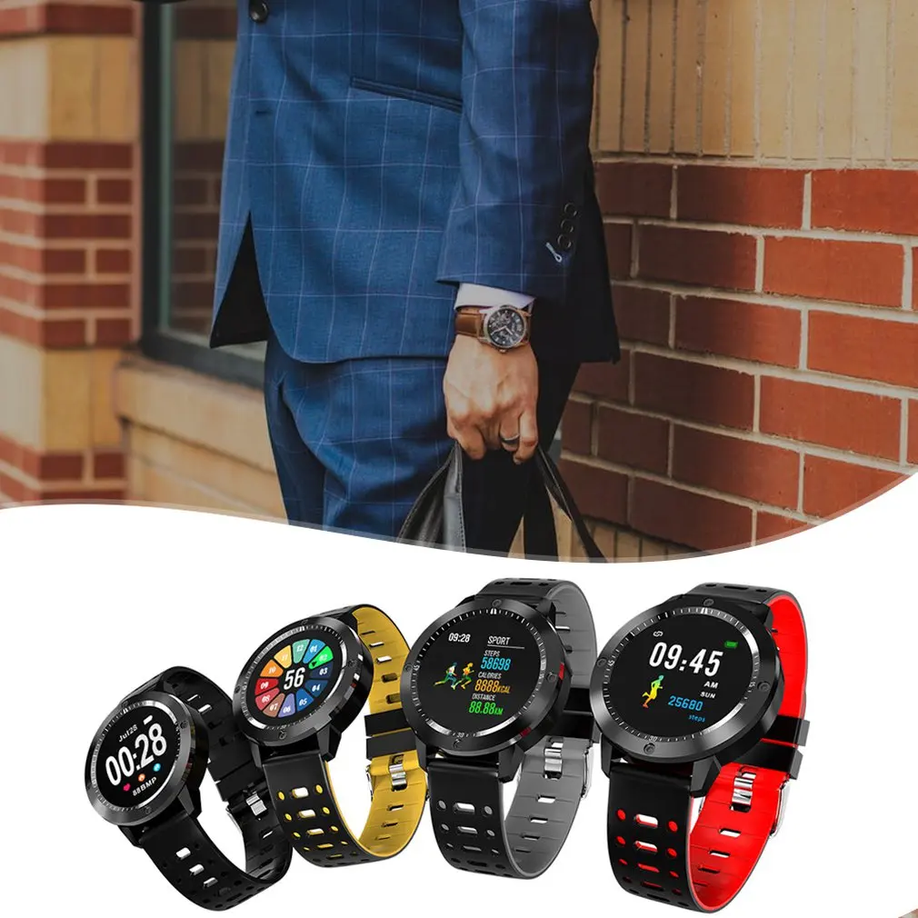 CF58 Smart Horloge Ip68 Водонепроницаемый Полный сенсорный экран Спортивный Браслет Hartslag умный Браслет Водонепроницаемый Прочный