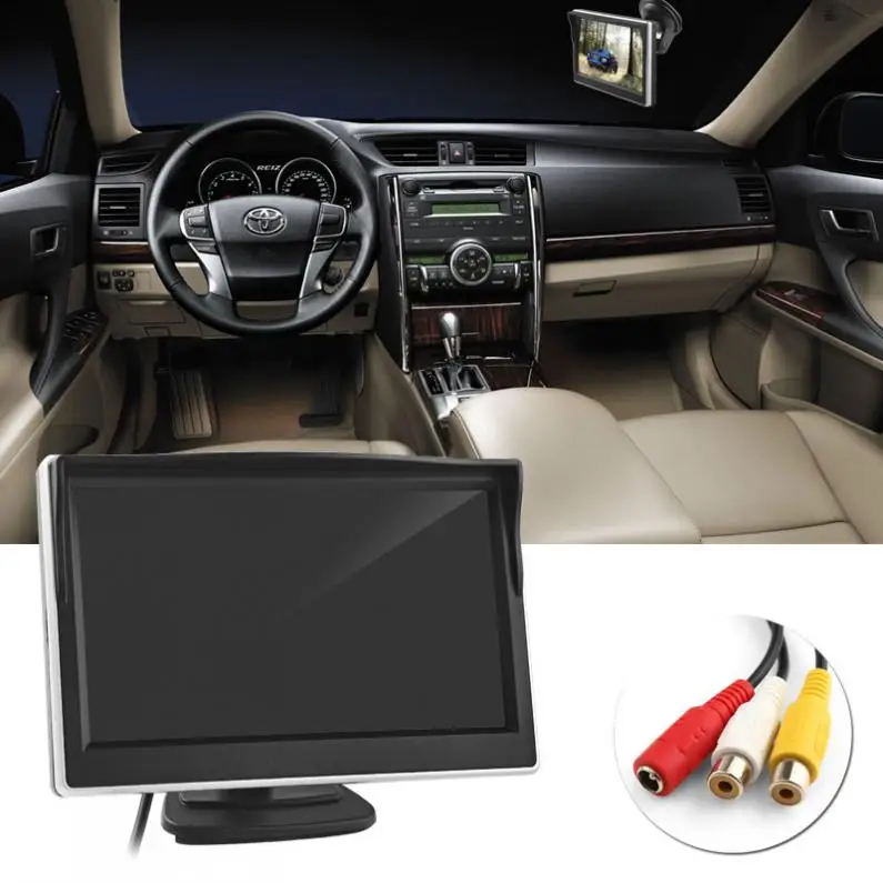 

5 Inch TFT LCD Screen 480 x 272 HD Digital Color Car Rear View Monitor Support VCD / DVD / GPS / Camera New